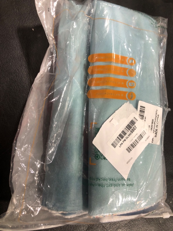 Photo 1 of Kate 8x8ft/2.5x2.5m Blue Photography Backdrops Retro Cyan Background Photo Studio Props