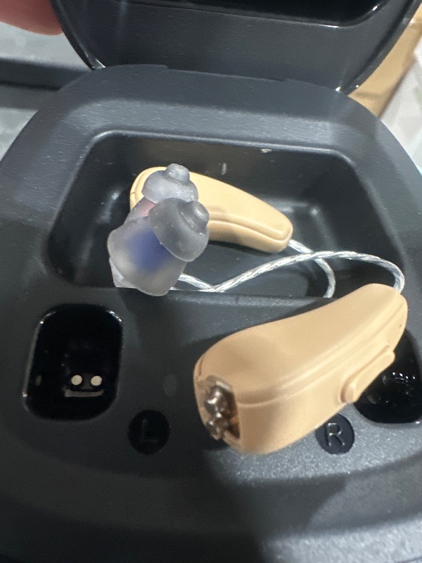 Photo 2 of Hearing Aids for Seniors Rechargeable with Noise Cancelling, Hearing Amplifier with 5 Levels of Volume Adjustmen, Simple to Operate and Hear Clear Sound