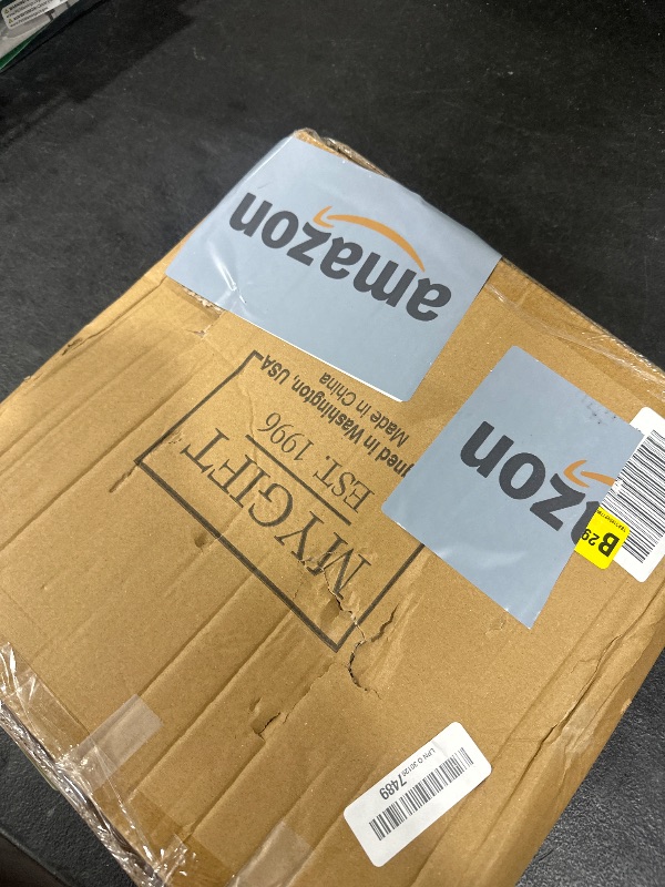 Photo 1 of MyGift Multicolored Metal Hanging Jewelry Tree Earring Display Stand, Necklace Bracelet Organizer Rack with Ring Dish Tray