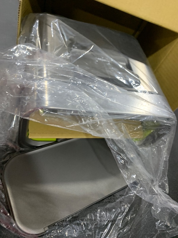 Photo 1 of simplehuman Compost Caddy, Detachable and Countertop Bin, 4 Liter / 1.06 Gallon, Brushed Stainless Steel