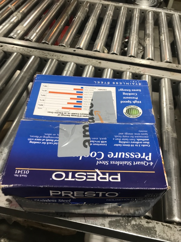 Photo 1 of Presto 01341 4-Quart Stainless Steel Pressure Cooker