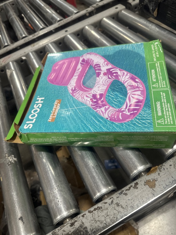 Photo 1 of SLOOSH Pool Lounge Float Adult, Inflatable Pool Floats Lounger Raft Floaties Water Floating Recliner Chair with Cup Holders Foot Rest Swimming Floaty, Pink