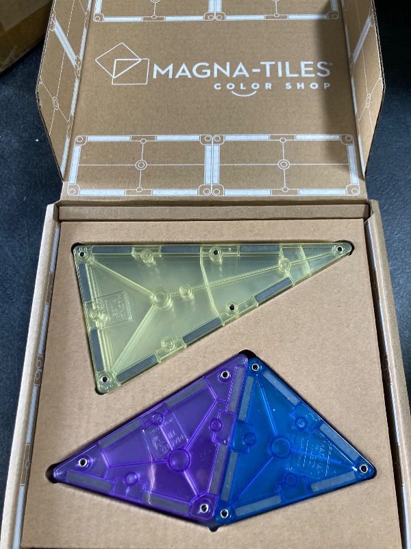 Photo 1 of MAGNA-TILES Color Shop Pastel 20-Piece Magnetic Construction Set, The Original Magnetic Building Brand