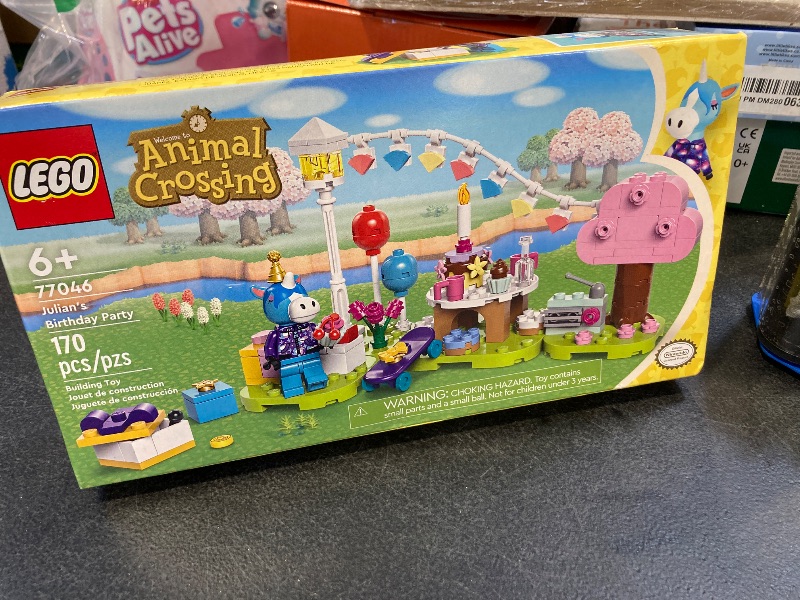 Photo 1 of LEGO Animal Crossing Julian’s Birthday Party Video Game Toy for Kids, Animal Crossing Toy from The Video Game Series with Horse Toy Minifigure, Birthday Gift for Girls and Boys Ages 6 and Up, 77046