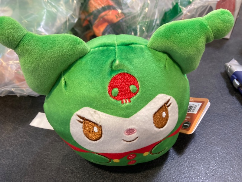 Photo 1 of TeeTurtle Kuromi Christmas Reversible 4" Plushie - Gingerbread - Officially Licensed Sanrio - Cute Kawaii Holiday Soft Stuffed Animal