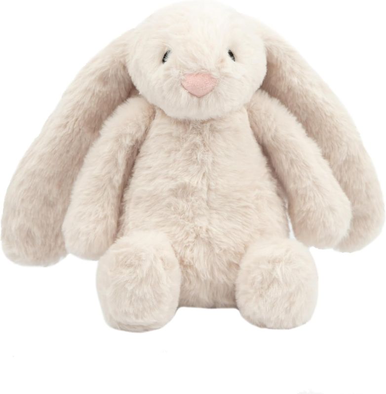 Photo 1 of Best Pet Supplies Interactive Bunny Buddy Dog Toy with Crinkle and Squeaky Enrichment for Small and Medium Breed Puppies or Dogs, Cute and Plush - Bunny (Beige)