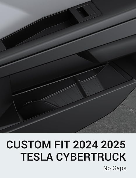 Photo 1 of Motrobe Tesla Cybertruck Door Side Storage Box Front Rear Door Tray Organizer Slot Pockets Handle Insert Protector TPE Cybertruck Accessories 2024 2025 4PCS