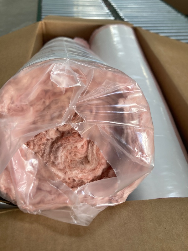 Photo 1 of Owens Corning Garage Door Insulation Kit, R13 Kraft Roll Insulation, 2.25" x 54 W x 22 H (4 Pack)