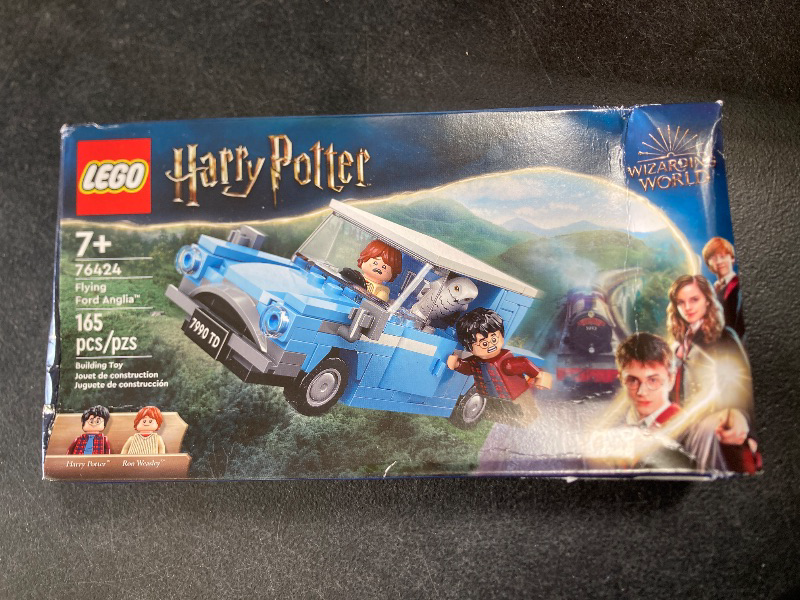 Photo 1 of LEGO Harry Potter Flying Ford Anglia, Buildable Car Toy with 2 Minifigures for Role Play, Fantasy Playset for Kids, Harry Potter Car,  Ages 7 and Up, 76424