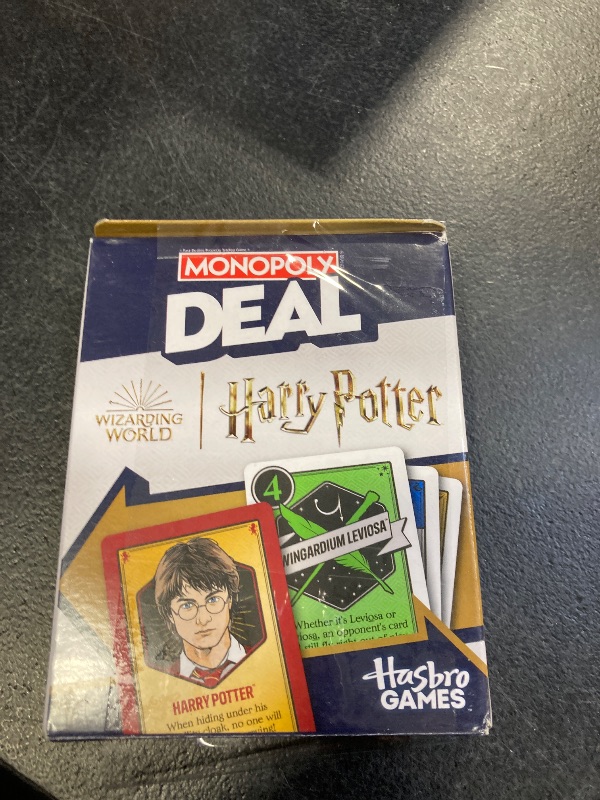 Photo 2 of Monopoly Deal: Harry Potter Card Game | Family Games for Kids and Adults | Ages 8 and Up | 2 to 5 Players | 15 mins. | Travel Size