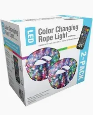Photo 1 of LED Color Changing 18 Ft, Rope Light with Remote, 2-pack