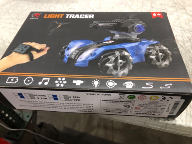 Photo 1 of RC Tank Car,Rc Car That Shoot,2 Heads That Shoot Nerf Bullet (Foam Dart), Make Bubble, Remote Control Tank for Adult, 4WD Battle Stunt Car with 360°Rotating, LEDs, Music, Toy Gift for Boys 6+