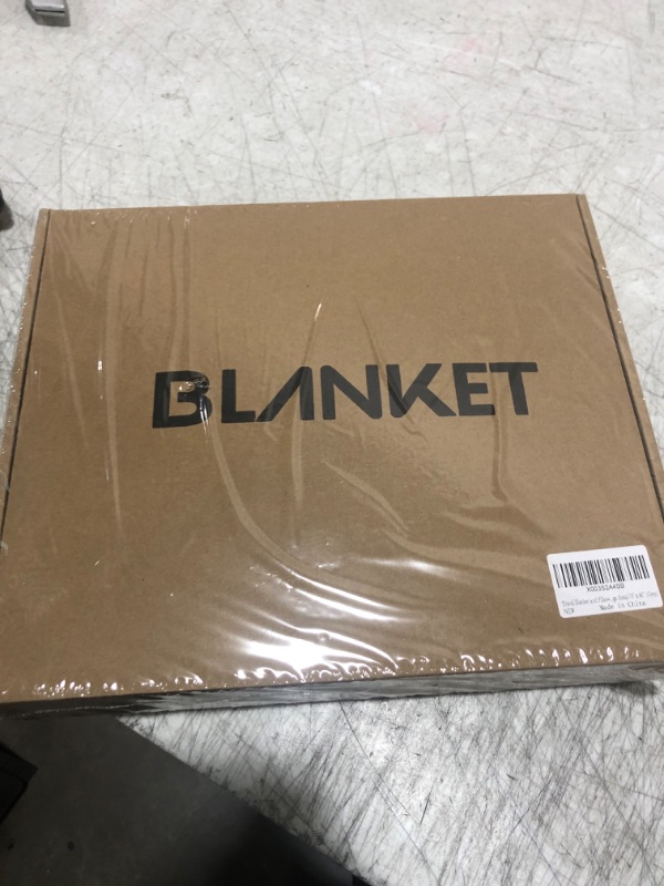 Photo 1 of Travel Blanket and Pillow Set - Portable Inflatable Travel Neck Pillow and Premium Soft Airplane Blanket with Built-in Soft Bag, Neck Snaps, Zippered Pouch, and Hand Luggage Strap,70" x 40" (Grey)