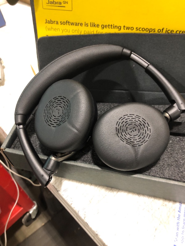 Photo 2 of Jabra Evolve2 65 Flex Wireless Stereo Headset - Bluetooth, Noise-Cancelling ClearVoice Technology & Hybrid ANC - Certified for Microsoft Teams - Black