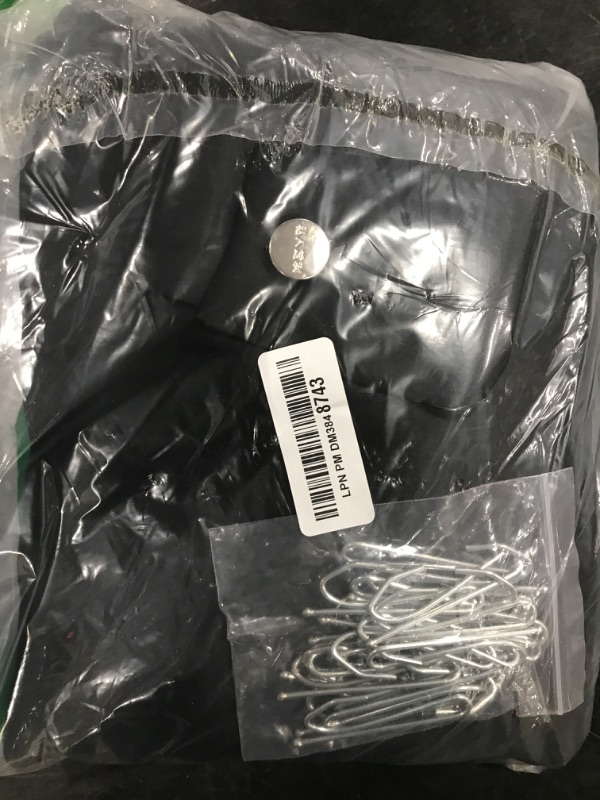 Photo 1 of Room Divider Curtains for Ceiling Track Rod, Blackout Ceiling Track Curtains with Hooks Noise Reduction Privacy Curtain for Wall Ceiling Mount Track, 8.3 ft Wide x 7 ft Tall, Black, 1 Panel