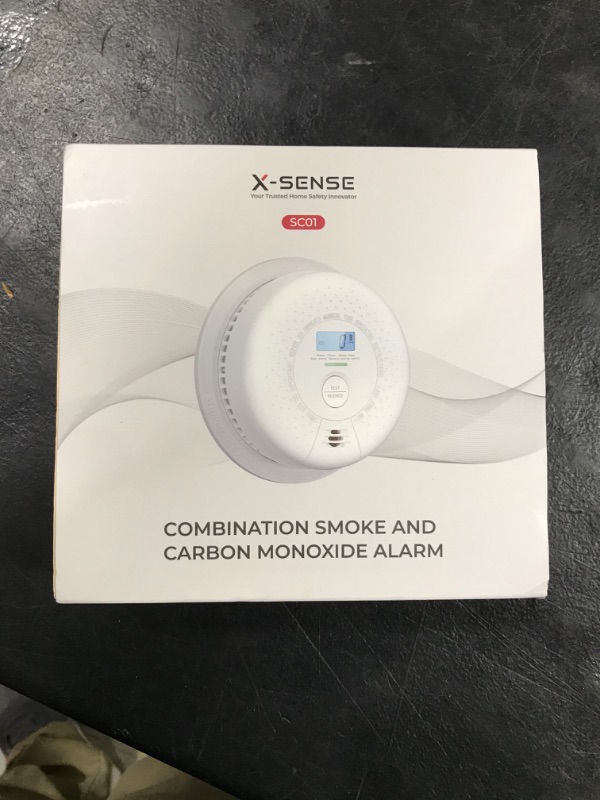 Photo 2 of X-Sense  Detector Carbon Monoxide Detector Combo, 10-Year Battery Smoke Detector with Display, Standalone Model SC01, Single Pack