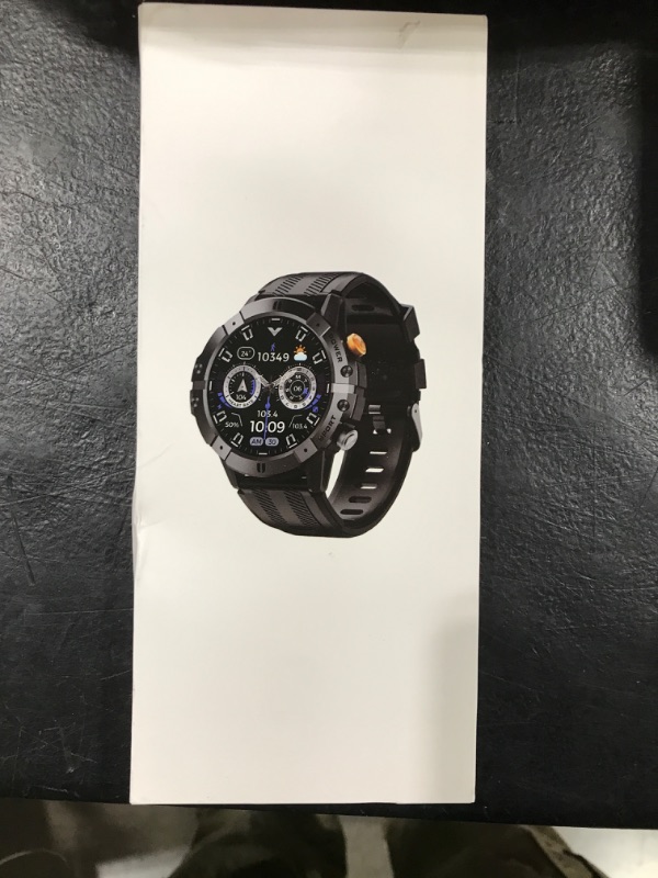 Photo 1 of Smart Watches for Men, Bluetooth Call Military Smart Watch, Waterproof Fitness Tracker with Heart Rate/Blood Oxygen/Sleep Monitor/124 Sports Modes, Tactical Watch for Android Phones & iPhone (Silver)