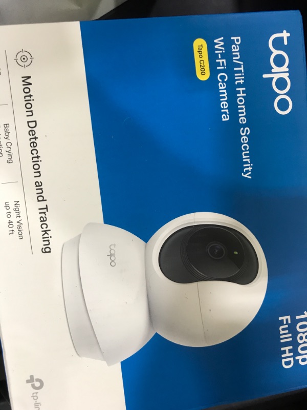 Photo 2 of TP-Link Tapo Pan/Tilt Security Camera for Baby Monitor, Pet Camera w/Motion Detection, 1080P, 2-Way Audio, Night Vision, Cloud & SD Card Storage, Works with Alexa & Google Home (Tapo C200)