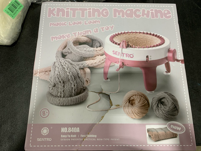 Photo 1 of Knitting Machine, 40 Needles Smart Weaving Loom Knitting Round Loom, Knitting Board Rotating Double Knit Loom Machine, DIY Knitting Loom Machines Weaving Loom Kit for Adults and Kids