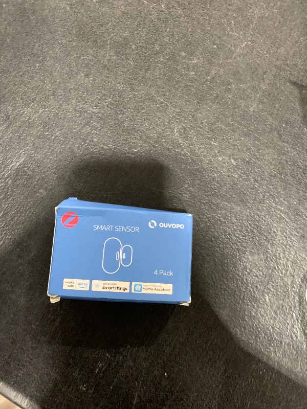 Photo 1 of OUVOPO Zigbee Door Sensor 4 Pack, Mini Smart Door Sensor, Home Automation, Kid Safety, Work with Alexa, SmartThings, Home Assistant, Aeotec, Hubitat, Homey with Build-in Zigbee Hub, Hub Required