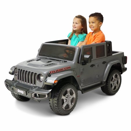 Photo 1 of 12V Jeep Gladiator Rubicon Battery Powered Ride-on by Hyper Toys 2-Seater Gray for a Child Ages 3-8 Max Speed 5 Mph
