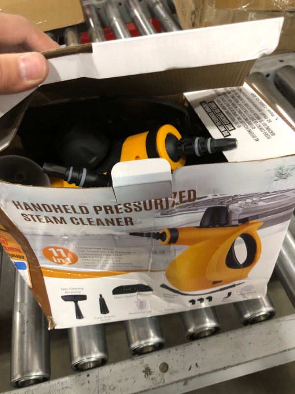 Photo 1 of Handheld Steam Cleaner, Pressurized Multi-Surface Steam Cleaner with 11pcs Accessories, Chemical Free Multi-Purpose Steam Cleaners for Home Use, Steamer for Cleaning Floor, Tile, Windows, Couch, Grout