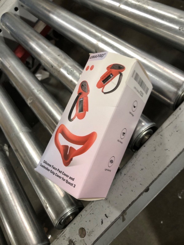 Photo 1 of ANNAPRO Controller Grips Cover for Meta Quest 3S/Quest 3, with Adjustable Knuckle Strap and Battery Opening Protector, Silicone Face Pad Cover & Joystick Covers for Quest 3S/3 Accessories, Orange