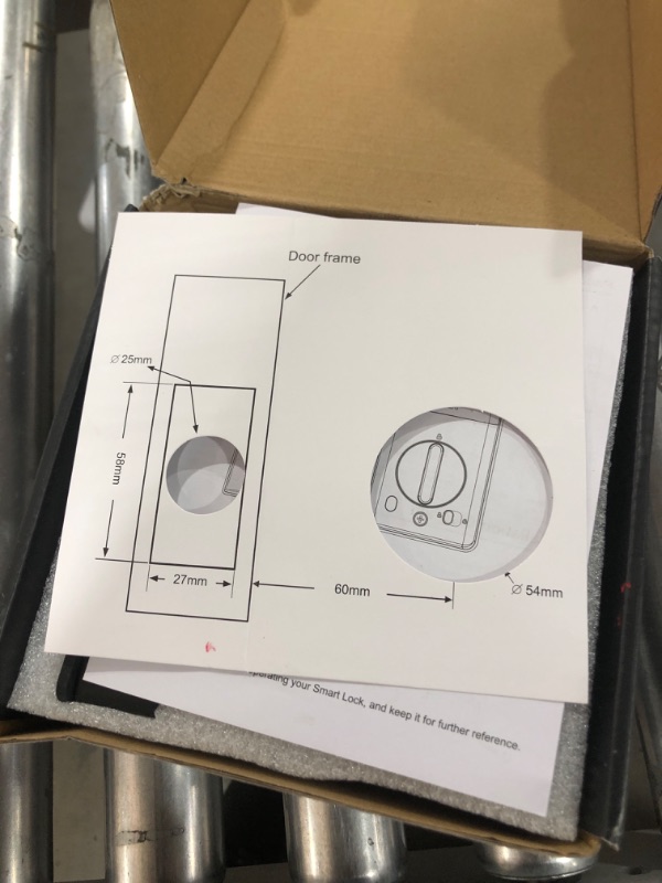 Photo 1 of GGUU Smart Lock Keyless Entry Door Lock Smart Lock for Front Door Fingerprint Door Lock App Remote Control Automatic Locking and Safety Locking Function Easy to Install