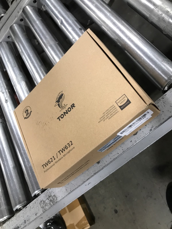 Photo 1 of TONOR UHF Wireless Microphone System with Headset Mic/Lavalier Lapel Mic, Bodypack Transmitter, Rechargeable Receiver, 15 Channels 200ft Range 1/4" Output for Recording Live Performance PA Speaker