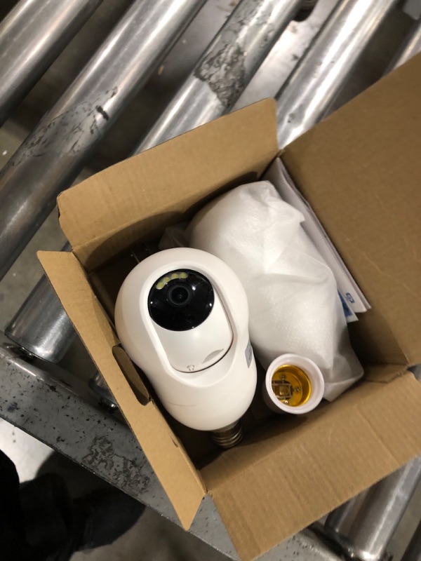 Photo 1 of Light Bulb Security Camera,2K Wireless Light Bulb Camera for Pet Camera, 360 ° PTZ Light Socket Camera with Motion Detection Auto Tracking (2Pack 2.4GHz with No SD Card)