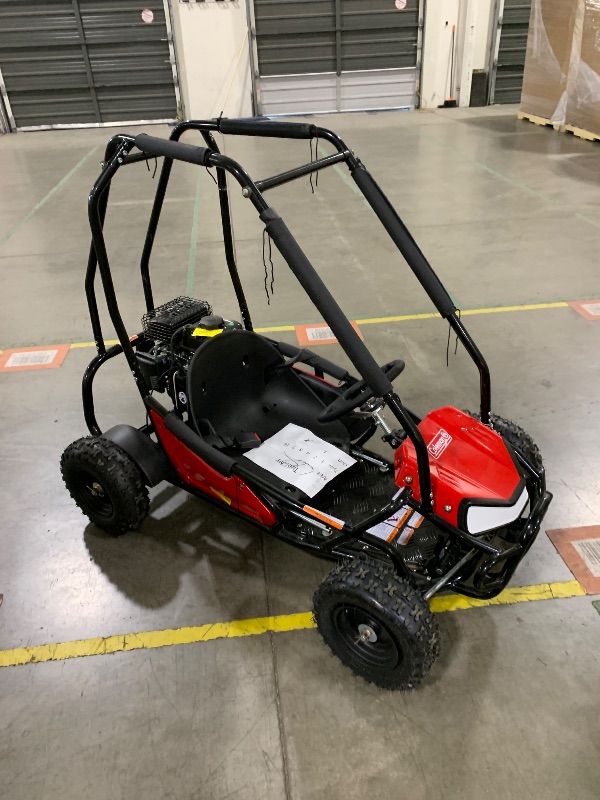 Photo 3 of Coleman Powersports GK100 RS80cc Gas Powered Red Go Kart
