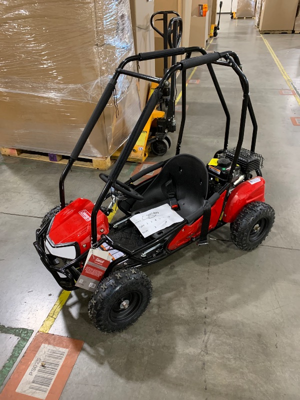 Photo 2 of Coleman Powersports GK100 RS80cc Gas Powered Red Go Kart
