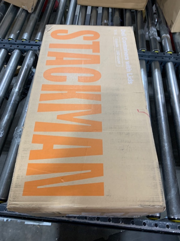 Photo 1 of Stack Man [240 Sets - 16 oz.] Clear Plastic Deli Food Storage Containers with Airtight Lids - Soup Containers - Bulk Pack - 240/Case Brand