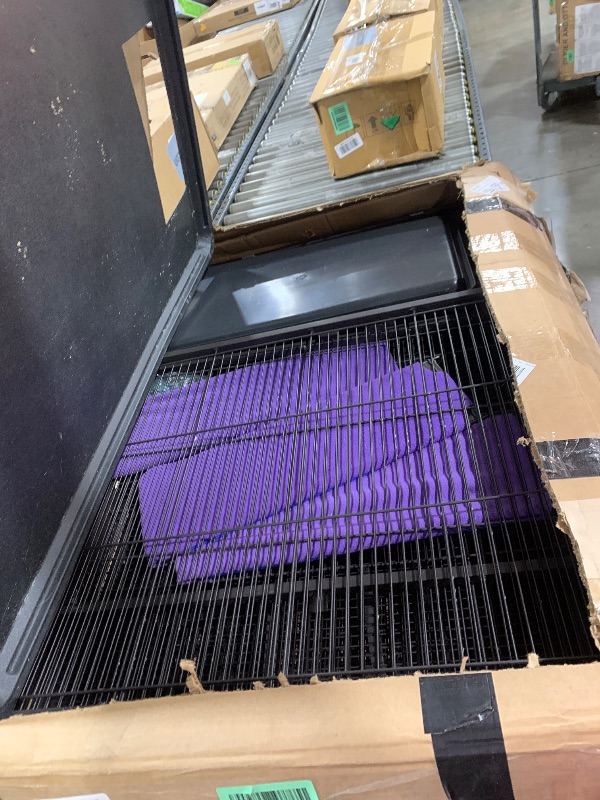 Photo 1 of VEVOR 64.6" Rolling Metal Ferret Cage, Large 4-Tier Critter Nation Cage, Small Animal Cage with Ramps & Tray, Easy to Set up for Pet Mice, Hamster, Guinea Pig, Chinchilla, Squirrel, Hedgehogs, Bunny