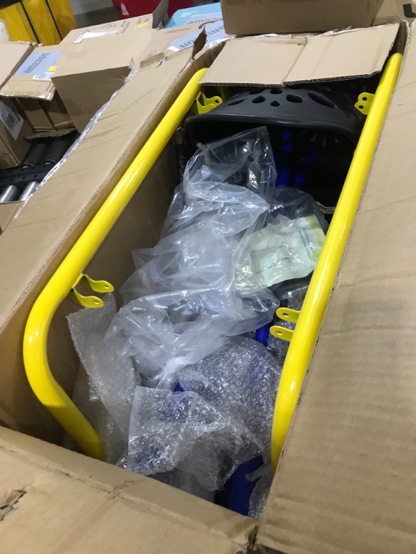 Photo 1 of SELEWARE Toddler Swing Set w/Foldable Steel Swing Frame Stand Kids Bucket Swing Seat for Indoor Outdoor Use, Cute Elephant Shape Design Easy to Assemble