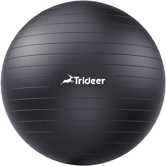 Photo 1 of Trideer Yoga Ball Exercise Ball for Working Out, 5 Sizes Gym Ball, Ball for Pregnancy, Physical Therapy, Balance, Stability, Fitness, Office Ball Chair, Quick Pump Included
