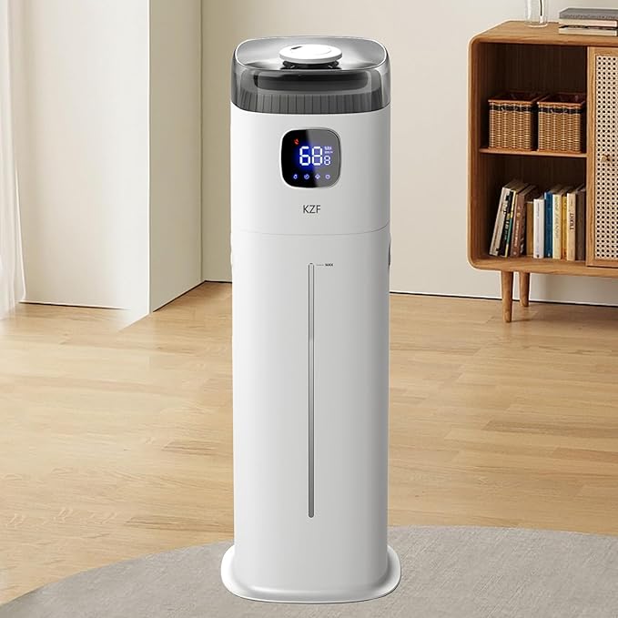 Photo 1 of Large Humidifier for Bedroom, 9L/2.5Gallon Ultrasonic Cool Mist Humidifier with Humidistat, 360°Nozzle, 350ML/H Big Mist Level (White)