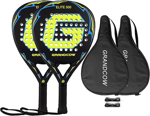 Photo 1 of Tennis Paddle Racket Padel Carbon Fiber Surface with EVA Memory Flex Foam Core Diamond Shape POP Paddle Rackets