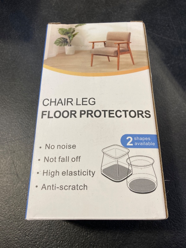 Photo 2 of 24 Pack Silicone Chair Leg Cap Floor Protectors Pad Furniture Kitchen Table Covers Protecting Hardwood and Tile