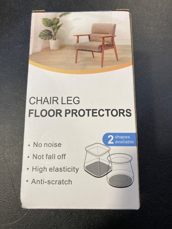 Photo 2 of 24 Pack Silicone Chair Leg Cap Floor Protectors Pad Furniture Kitchen Table Covers Protecting Hardwood and Tile