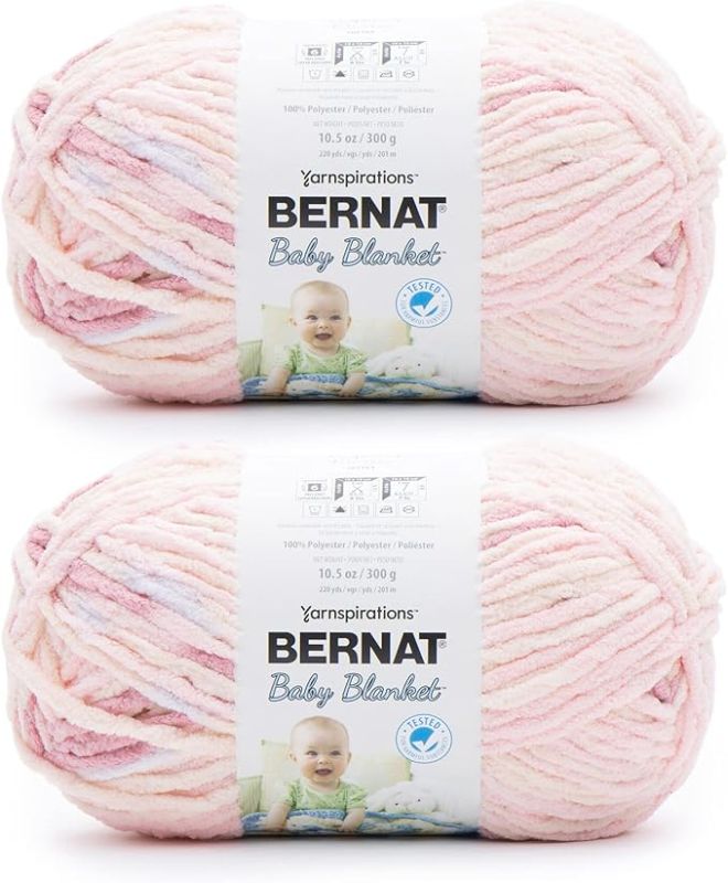 Photo 1 of Bernat Raspberry Kisses Baby Blanket (2 Pack)