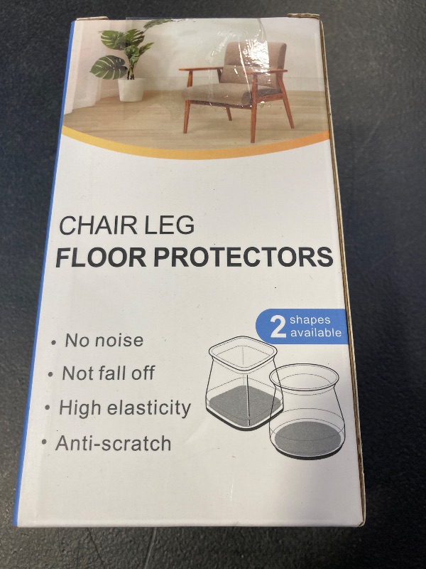 Photo 1 of 32 Pack Silicone Chair Leg Cap Floor Protectors Pad Furniture Kitchen Table Covers Protecting Hardwood and Tile