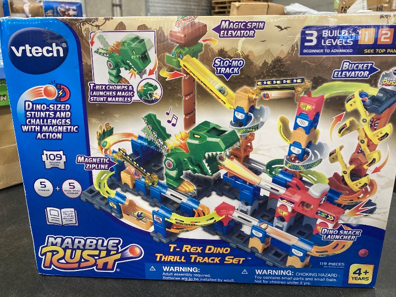 Photo 1 of VTech Marble Rush T-Rex Dino Thrill Track Set