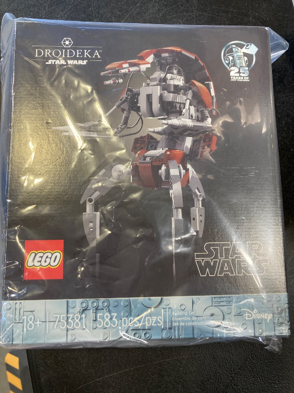 Photo 1 of LEGO Star Wars Droideka Model for Build and Display, Collectible Brick Built Destroyer Droid Figure for May The 4th Be with You Décor, 75381