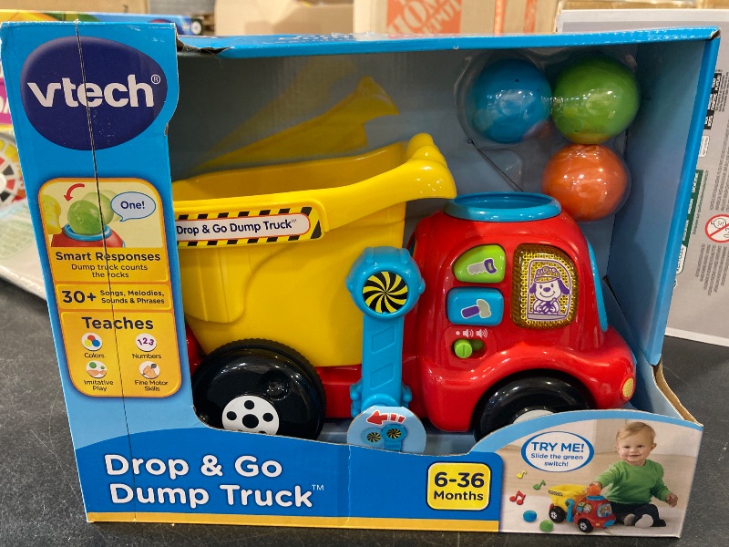 Photo 2 of VTech Drop and Go Dump Truck, Yellow