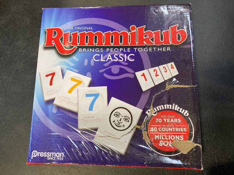 Photo 1 of Pressman Rummikub - The Original Rummy Tile Game | Exciting Family Game of Strategy and Luck | Promotes STEM Skills | For Kids, Teens, Adults | 2-4 Players, Ages 8+