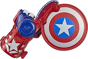 Photo 1 of Marvel Nerf Power Moves Avengers Captain America Shield Sling Disc-Launching Toy for Kids Roleplay, Toys for Ages 5 and Up