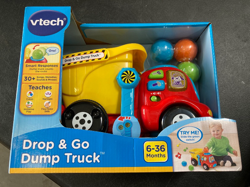 Photo 2 of VTech Drop and Go Dump Truck, Yellow