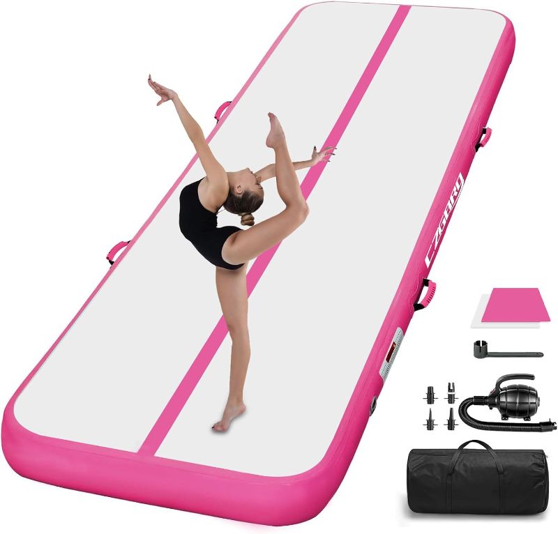 Photo 1 of Air Mat Tumble Track, Gymnastics Mats Tumbling Track with Electric Air Pump for Home Use Cheerleading Training Kids Gym Yoga