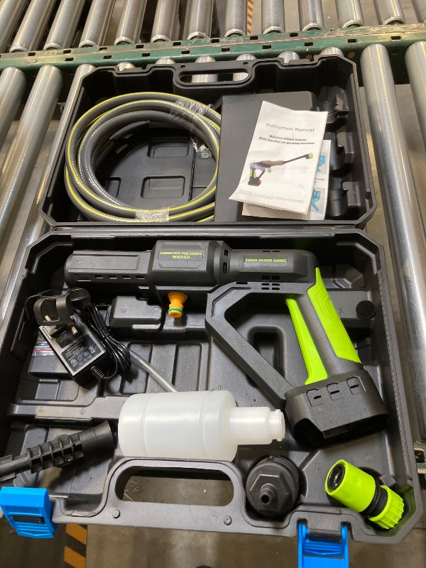 Photo 1 of DREAMBETTER Cordless Pressure Washer, 6-in-1 Nozzle Portable Handheld Power Washer Brushless 1200 PSI, 4.0 Ah Battery Operated 3 Speeds Ajustable Electric High Pressure Cleaner for Car/Floor